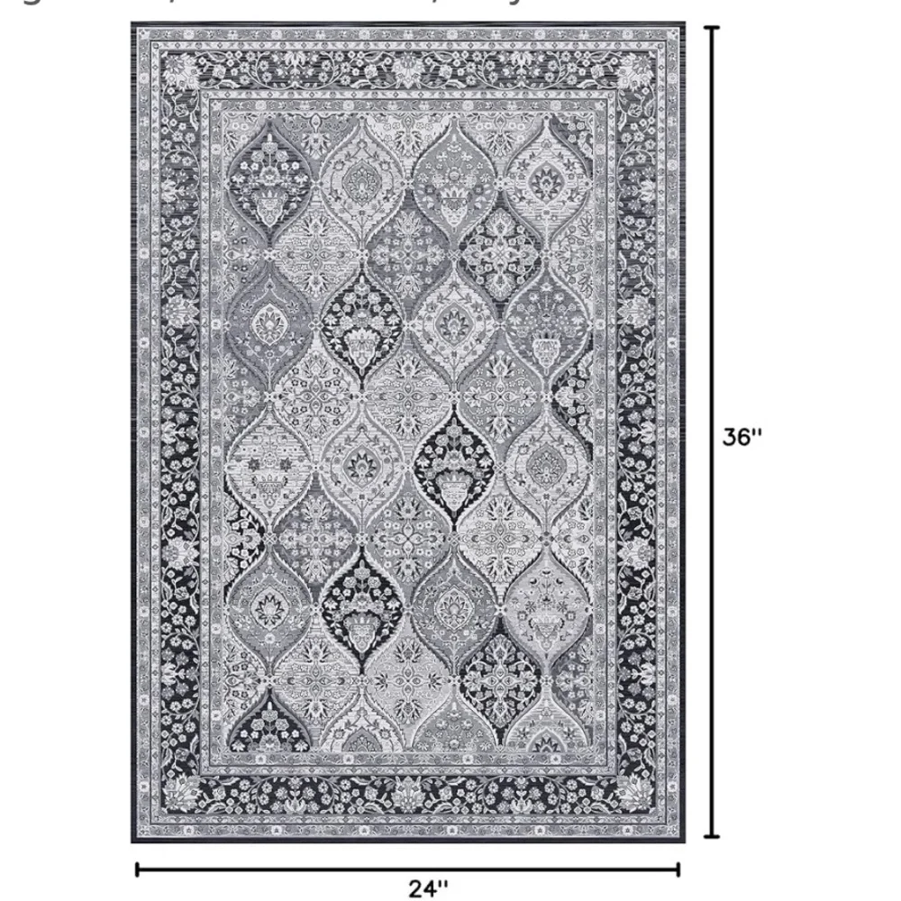 2'x3' Area Rug for Living Room Non Slip Washable Indoor Carpet 073